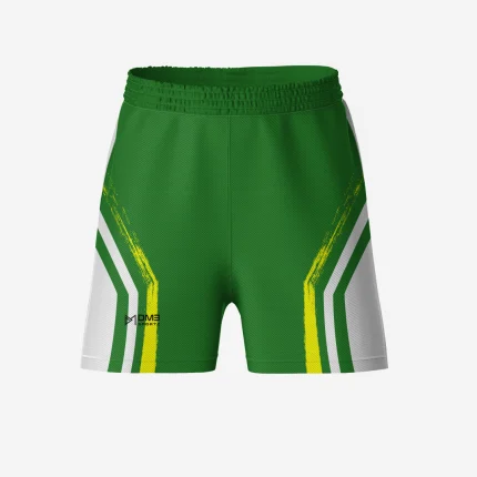 Mens Football Green Stripped Shorts