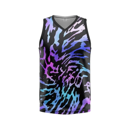 Mens Basketball Black Zebra Jersey