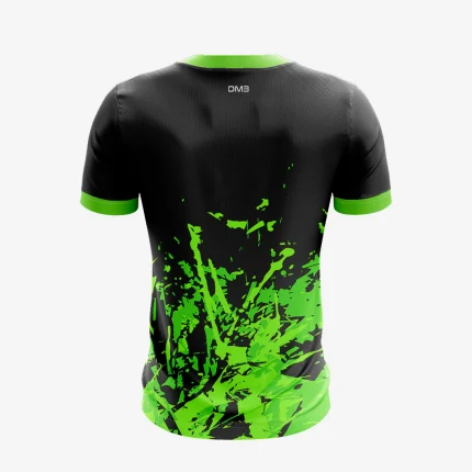 Mens Badminton Green Stroke Jersey