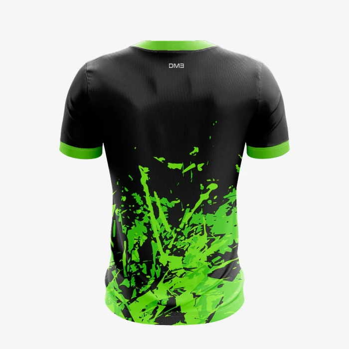 Mens Badminton Green Stroke Jersey