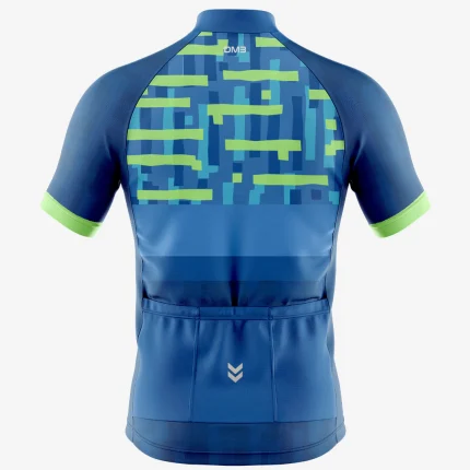 Mens Cycling Green Line Jersey