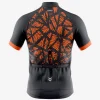 Mens Cycling Orange Scatter Jersey