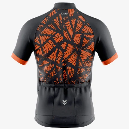 Mens Cycling Orange Scatter Jersey