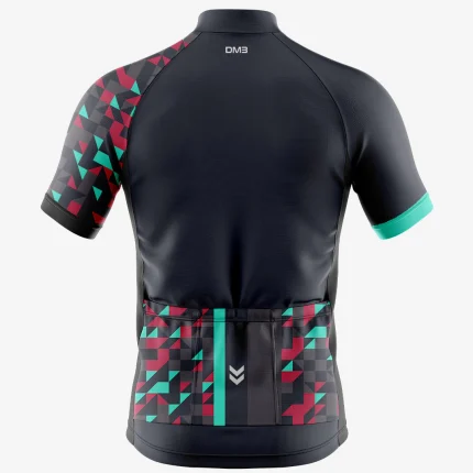 Mens Cycling Fluorescent Blue Arrow Jersey