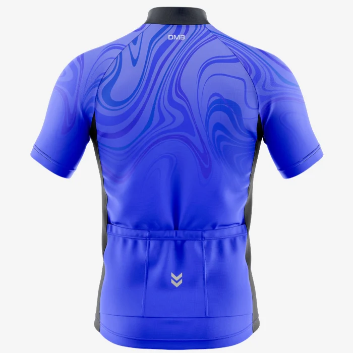 Mens Cycling Blue Wave Jersey