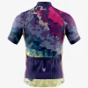 Mens Cycling Violet Triangle Jersey