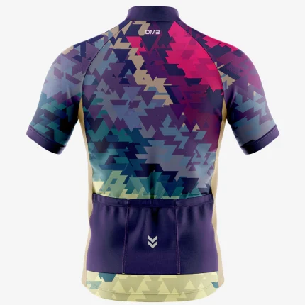 Mens Cycling Violet Triangle Jersey