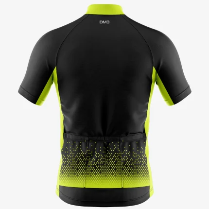 Mens Cycling Yellow Scatter Jersey