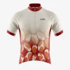 Mens Cycling Orange Stone Jersey