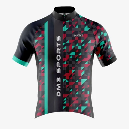 Mens Cycling Fluorescent Blue Arrow Jersey