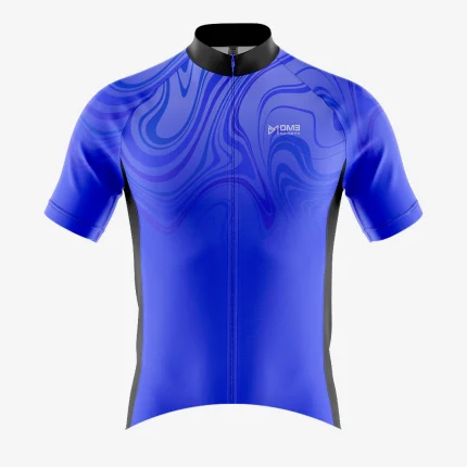 Mens Cycling Blue Wave Jersey