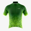 Mens Cycling Green Brush Jersey