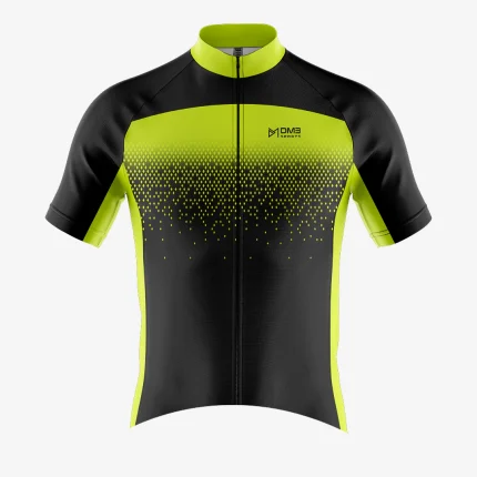 Mens Cycling Yellow Scatter Jersey