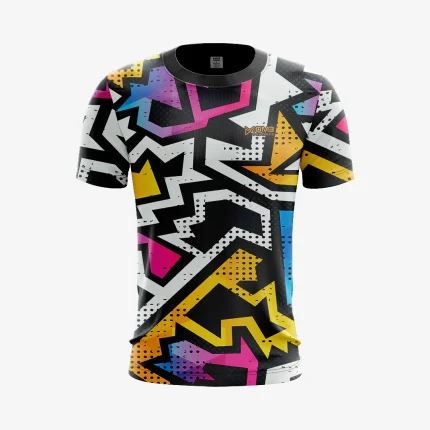Mens Badminton Shatter Print Jersey