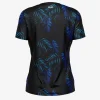 Womens Badminton Leaf Print Jersey