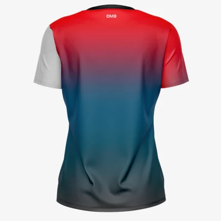 Womens Football Red Gradient Jersey