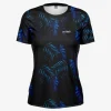Womens Badminton Leaf Print Jersey