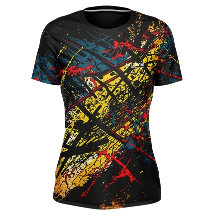Womens Football Black Scatter Jersey