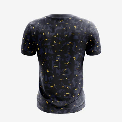 Yellow Scatter Mens Football Jersey