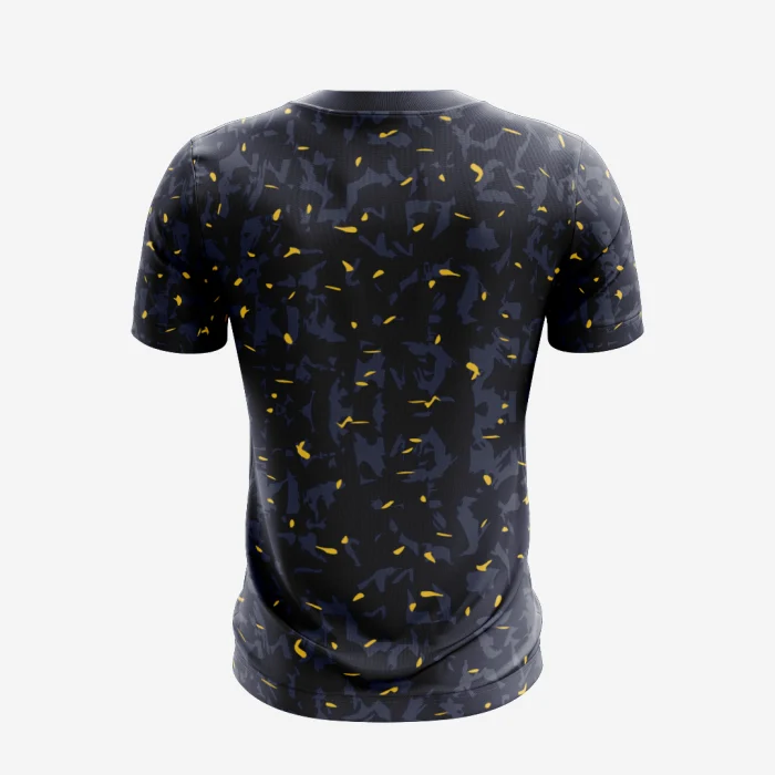 Yellow Scatter Mens Football Jersey