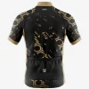 Mens Cycling Gold Hexagon Jersey