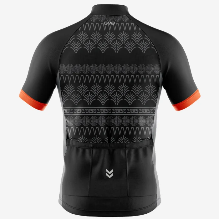 Mens Cycling Black Art Jersey