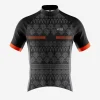 Mens Cycling Black Art Jersey