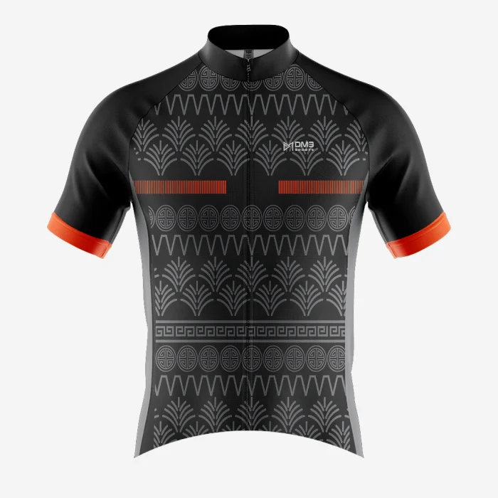 Mens Cycling Black Art Jersey