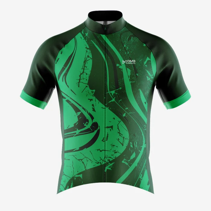 Mens Cycling Green Thriv Jersey