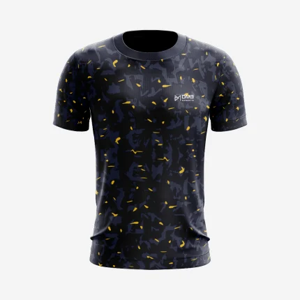 Yellow Scatter Mens Football Jersey