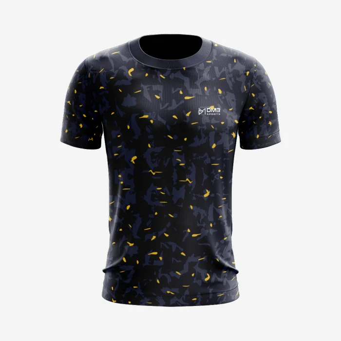 Yellow Scatter Mens Football Jersey