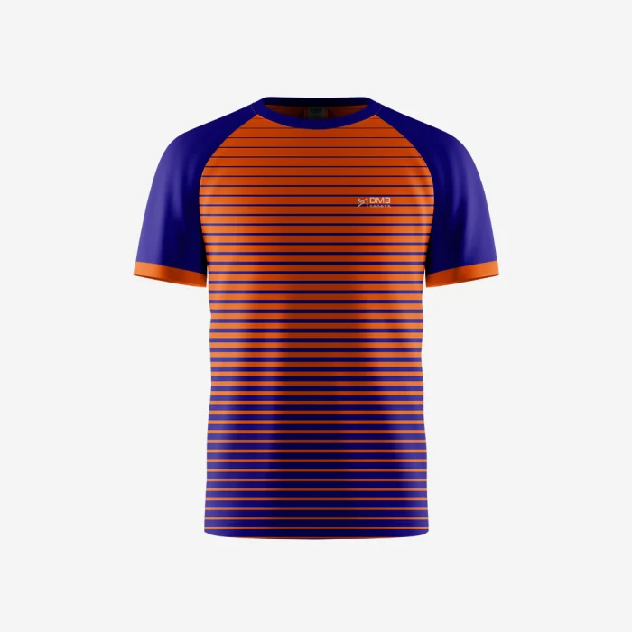 Orange Pixel Threads Mens Tennis Jersey