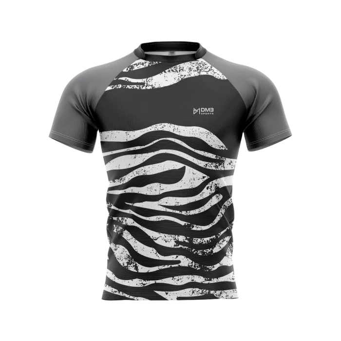 Mens Kabaddi Black Zebra Jersey