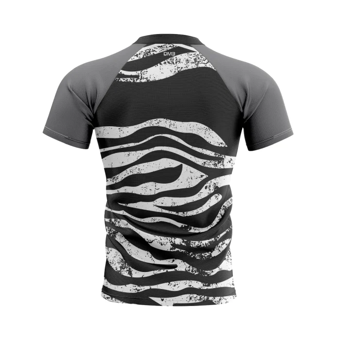 Mens Kabaddi Black Zebra Jersey