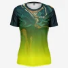 Yellow Art Womens Football Jersey