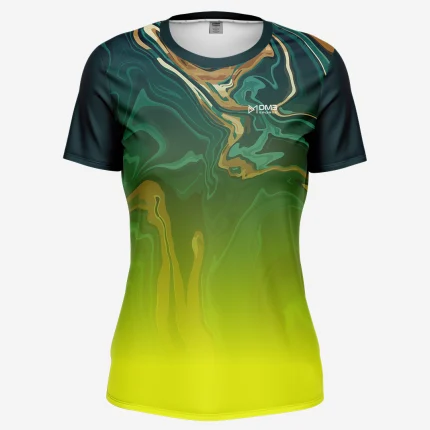 Yellow Art Womens Football Jersey