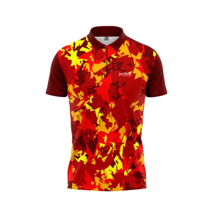 Red Volt Mens Cricket Jersey