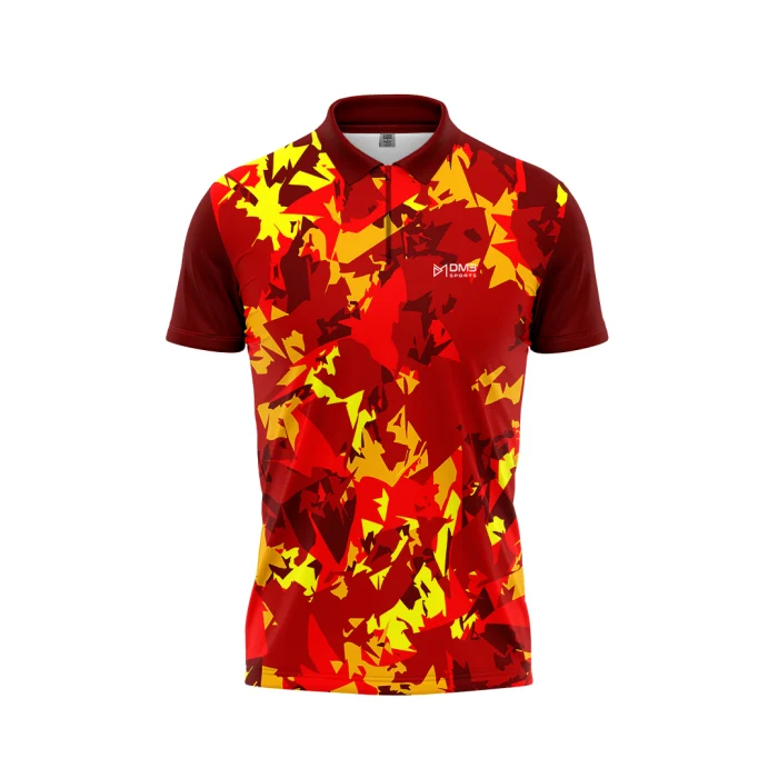 Red Volt Mens Cricket Jersey