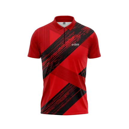 Red Kine Mens Cricket Jersey