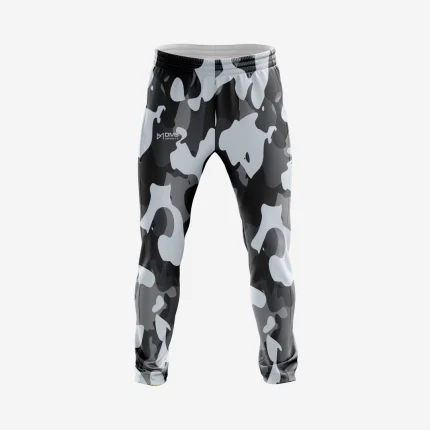 Mens Cricket Black Splash Track Pants