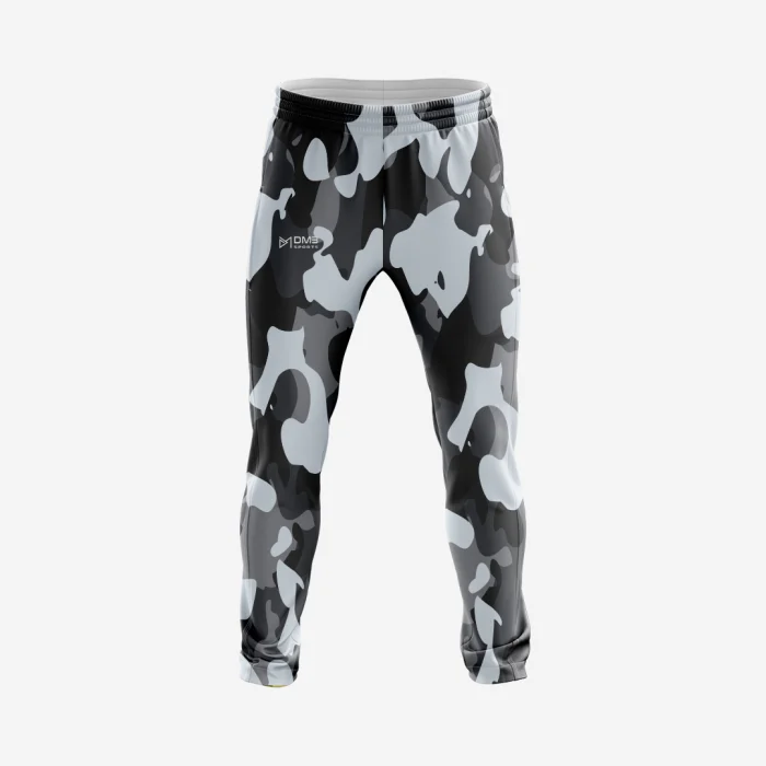 Mens Cricket Black Splash Track Pants