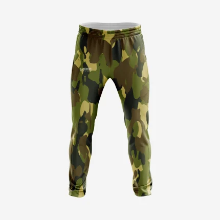 Mens Cricket Green Track Pants