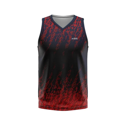 Mens Basketball Red Dashy Jersey