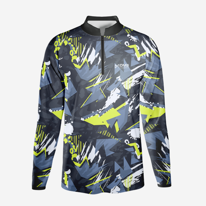 Mens Biker Fluorescent Green Jersey