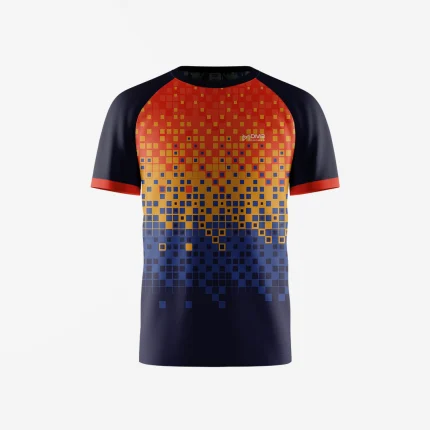 Mens Tennis Yellow Square Jersey