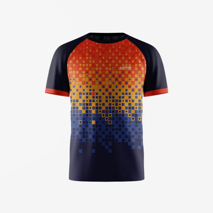 Mens Tennis Yellow Square Jersey