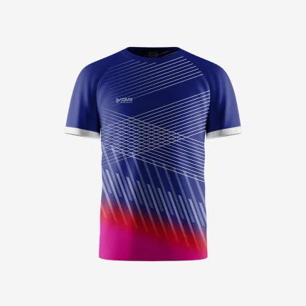 Blue Weave Men Tennis Tshirt