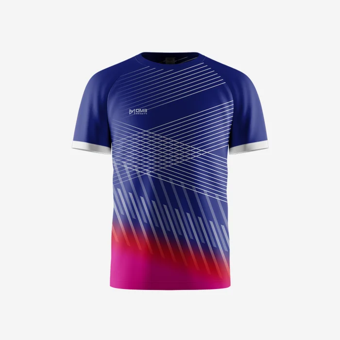 Blue Weave Men Tennis Tshirt