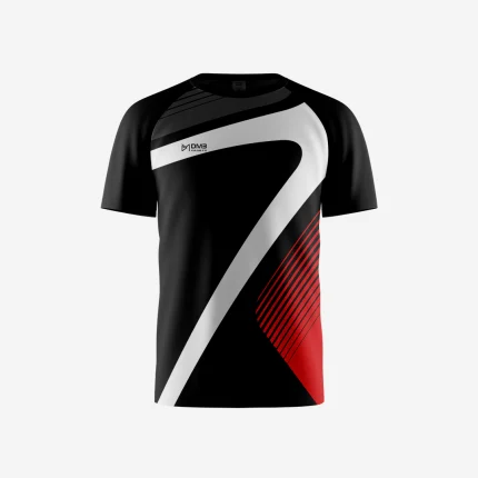 Black Transe Men Tennis Tshirt