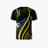 Black Twirl Men Tennis Tshirt